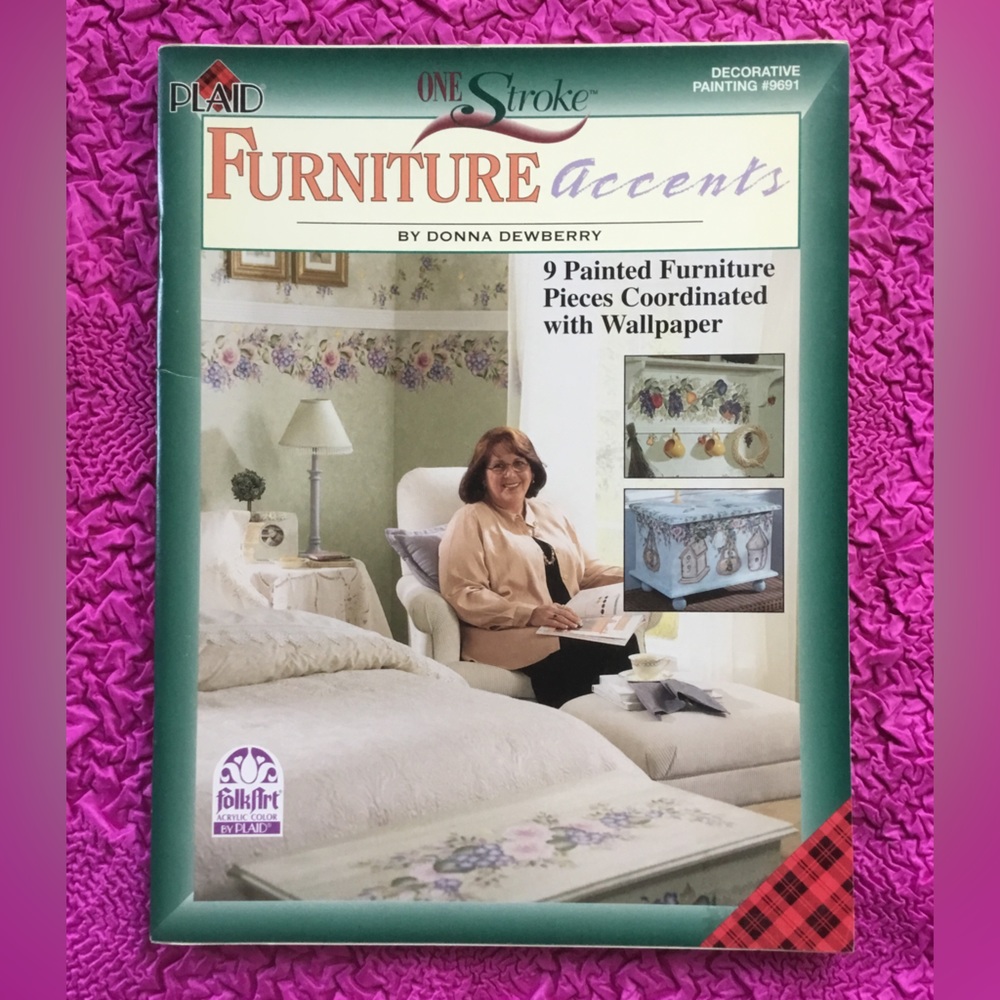 One Stroke Furniture Accents by Donna Dewberry Paperback PB   GUC